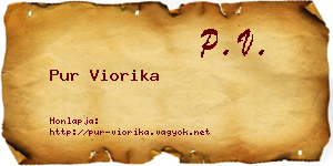 Pur Viorika névjegykártya